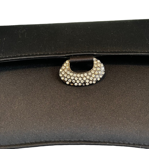 Carlo Felini Black Evening Clutch/ Wristlet - Picture 8 of 10